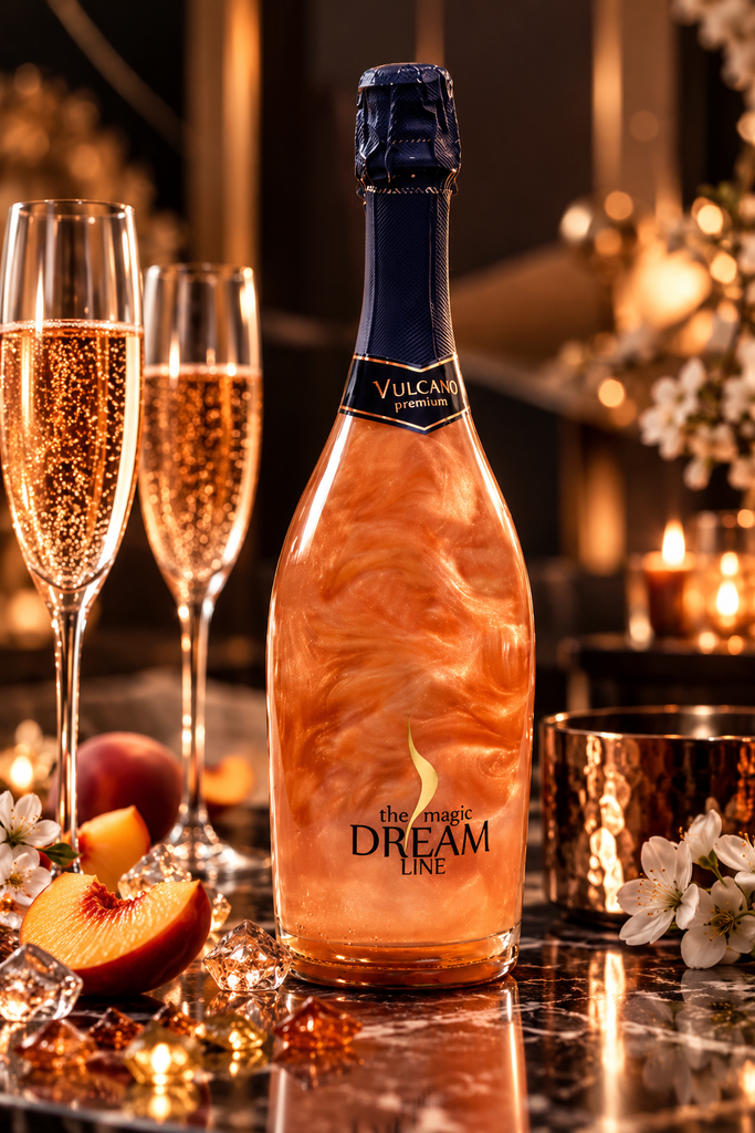 Glitterwijn Peach