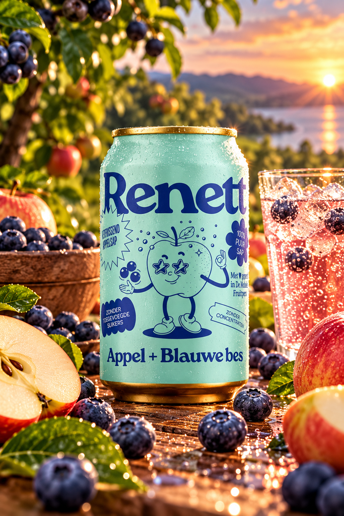 Renett appel - blauwe bes